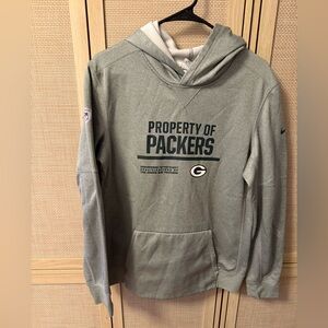 Green Bay Packers Gray Youth Insulated Pullover Hoodie